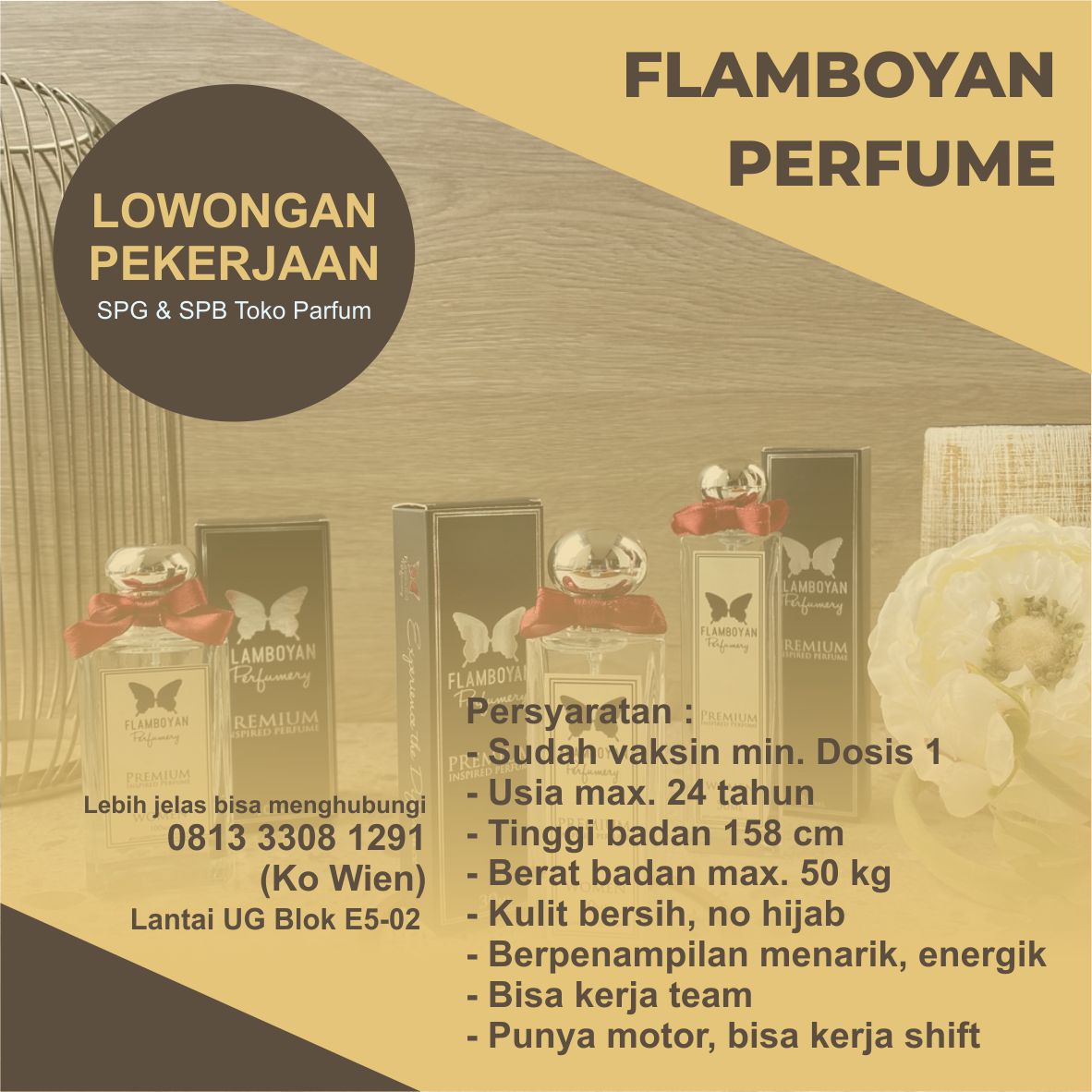 Lowongan SPG & SPB Flamboyan Perfume