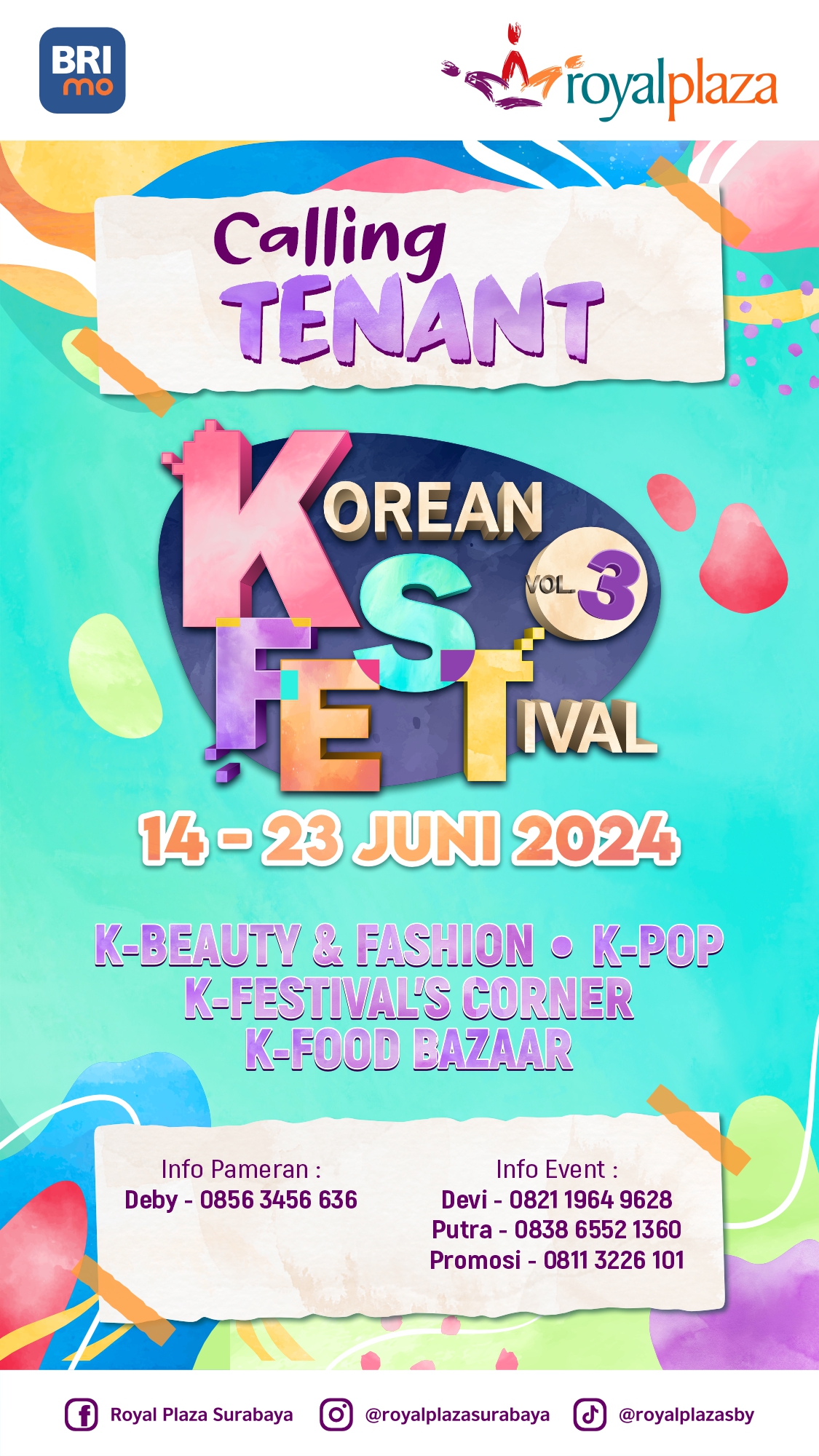 Calling Tenant Korean Fest Vol.3