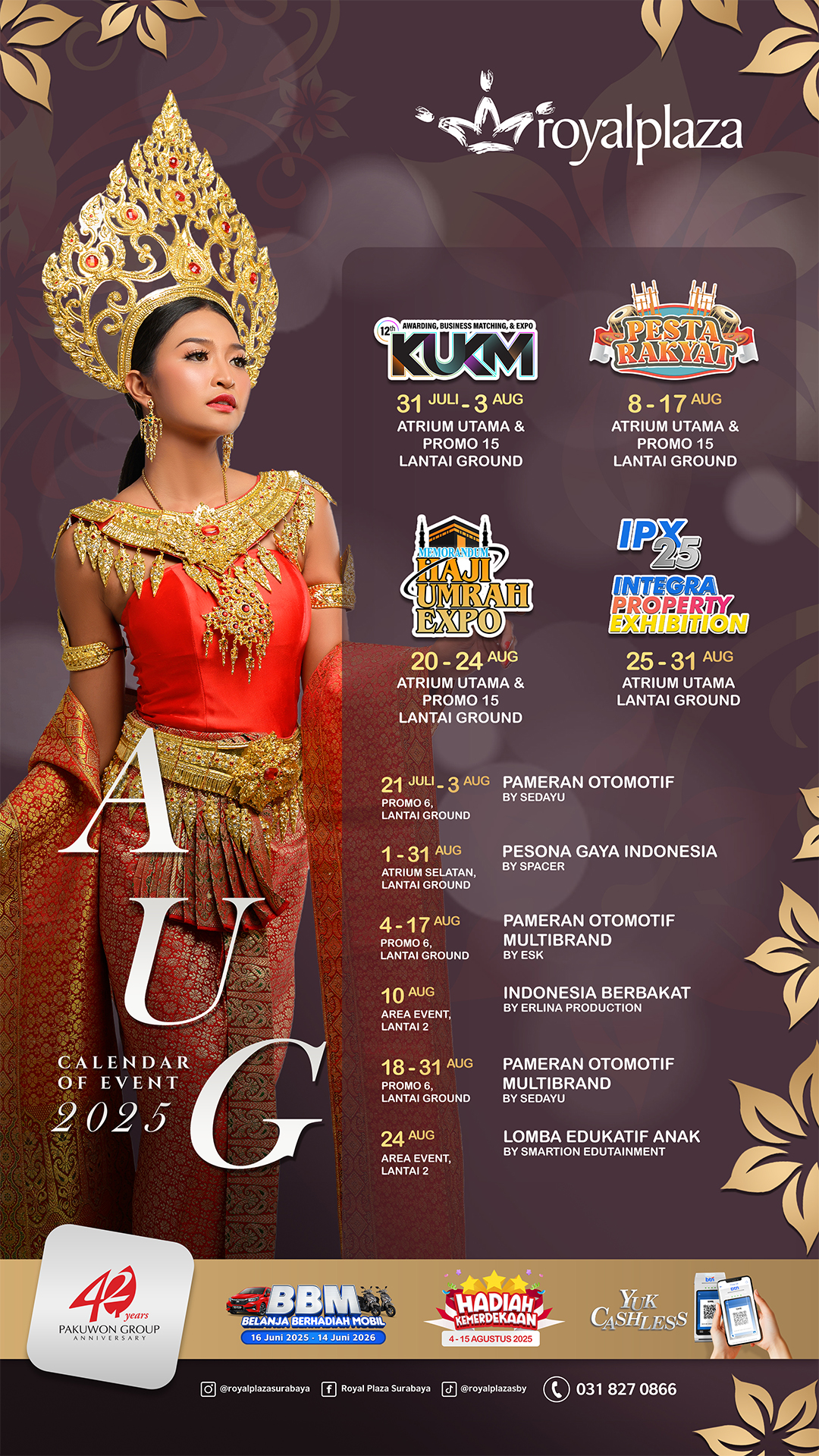 Calender Of Events (COE) Agustus