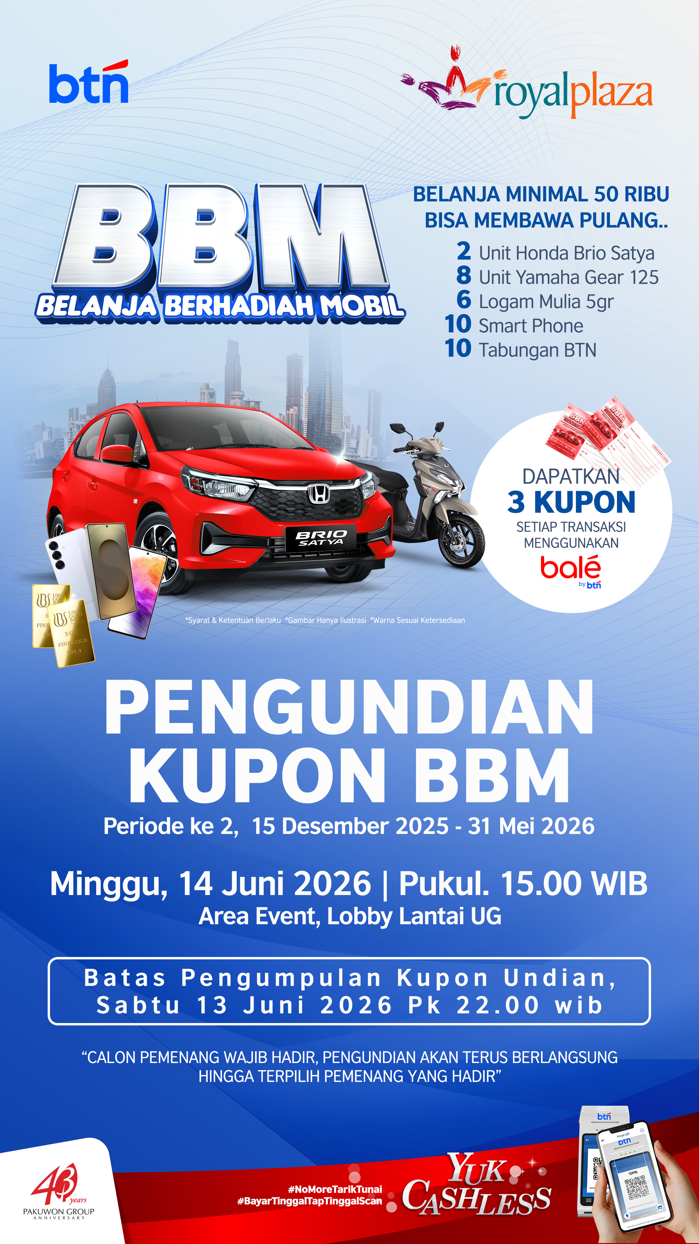 Pengundian Belanja Berhadiah Mobil